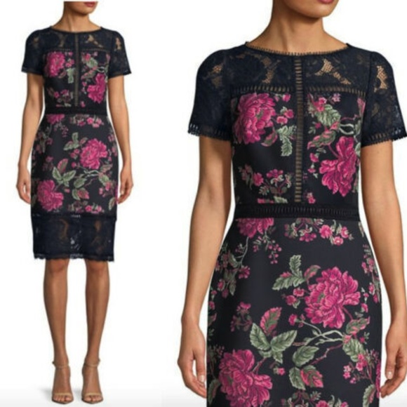 Tadashi Shoji Dresses & Skirts - NWT Tadashi Shoji Helena neoprene Dress NAVY 8 10